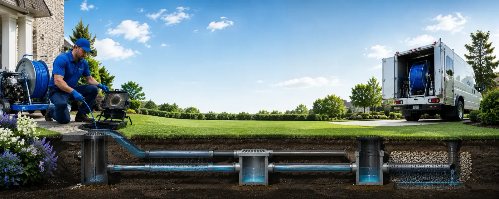 Outdoor drain cleaning information for Queenstown, MD